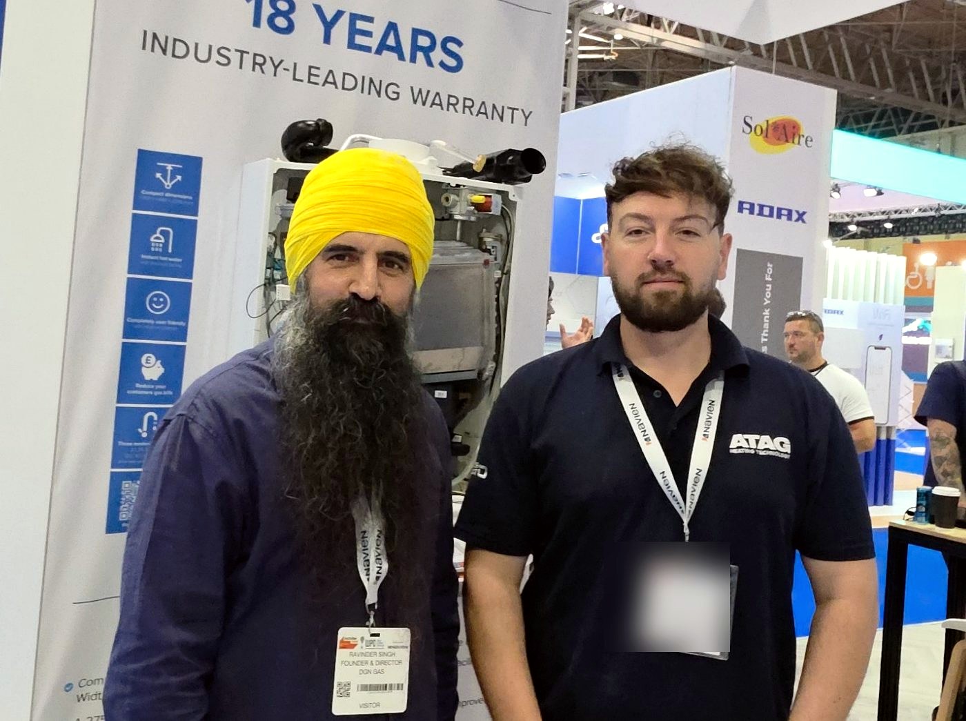 Ravinder Singh with the ATAG Heating team at InstallerSHOW 2026