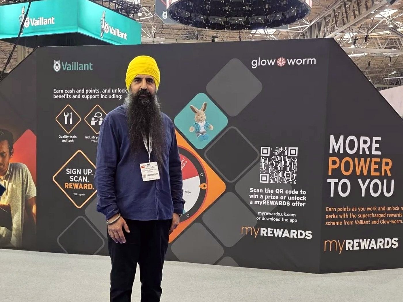 Ravinder Singh at the Vaillant stand at InstallerSHOW 2026